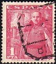 Spain 1948 Franco 1 PTA Pink Edifil 1032. 1032 u4. Uploaded by susofe